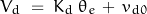 \begin{displaymath}V_d \; = \; K_d \, \theta_e \, + \, v_{d0}\end{displaymath}