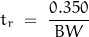 \begin{displaymath}t_r \; = \; \frac{0.350}{BW}\end{displaymath}